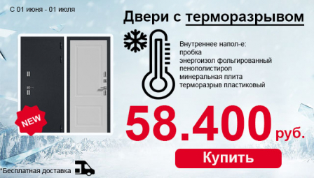 Дверь с терморазрывом ВМ-100 весь июнь! Акция!